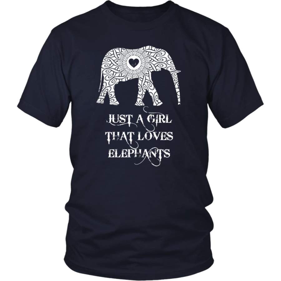 Just a Girl Who Loves Elephants – Elephant Lover Shirt