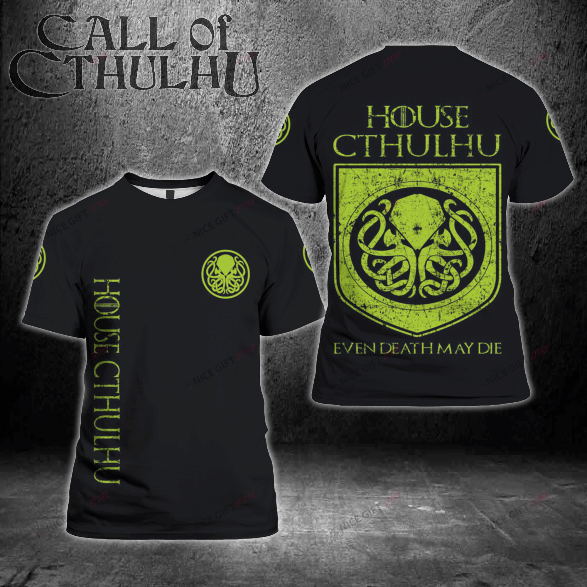 House Cthulhu Even Death May Die 3D T-Shirt 3Ts-I7M5