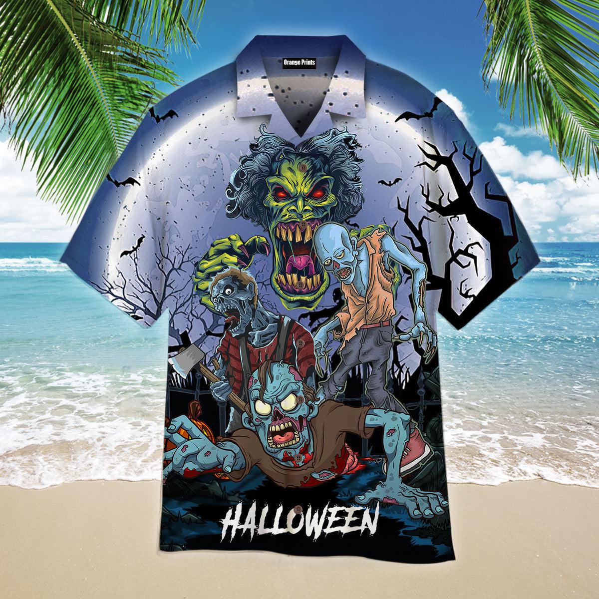 Zoombie Halloween Hawaiian Shirt | For Men & Women | Hw2634