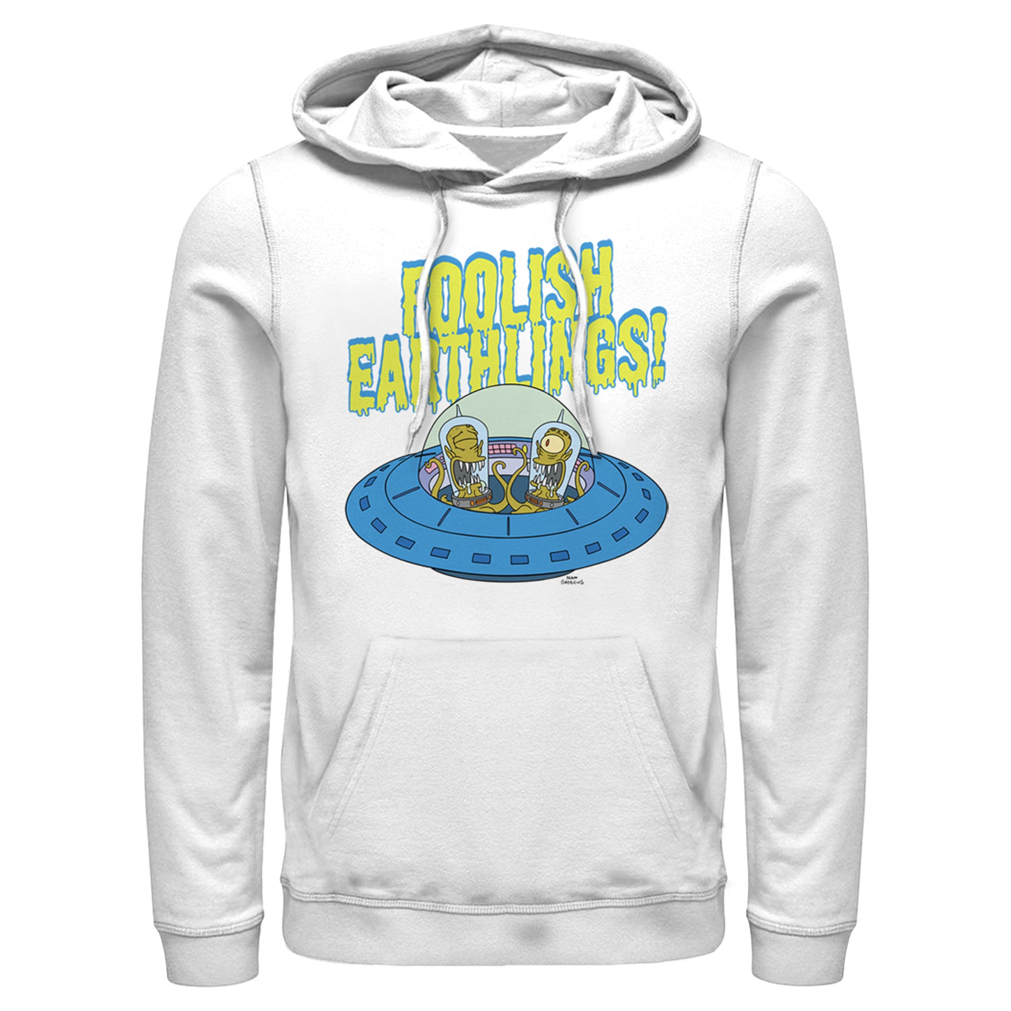 Men’S The Simpsons Foolish Earthlings Pull Over Hoodie