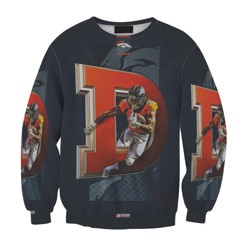 Denver Broncos Phillip Lindsay1 Gift For Fan 3D Full Printing Sweatshirt