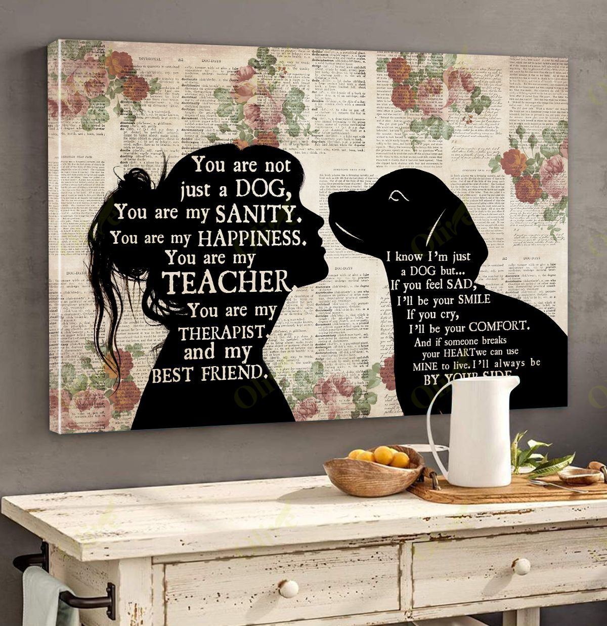 Beagle – Always Be By Your Side Canvas Wall Art Home Decor