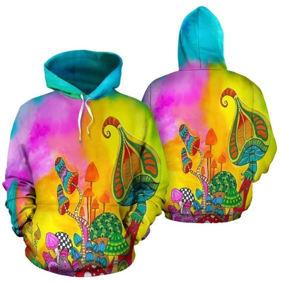 3D ALL OVER PRINTED MAGIC MUSHROOM SHIRT