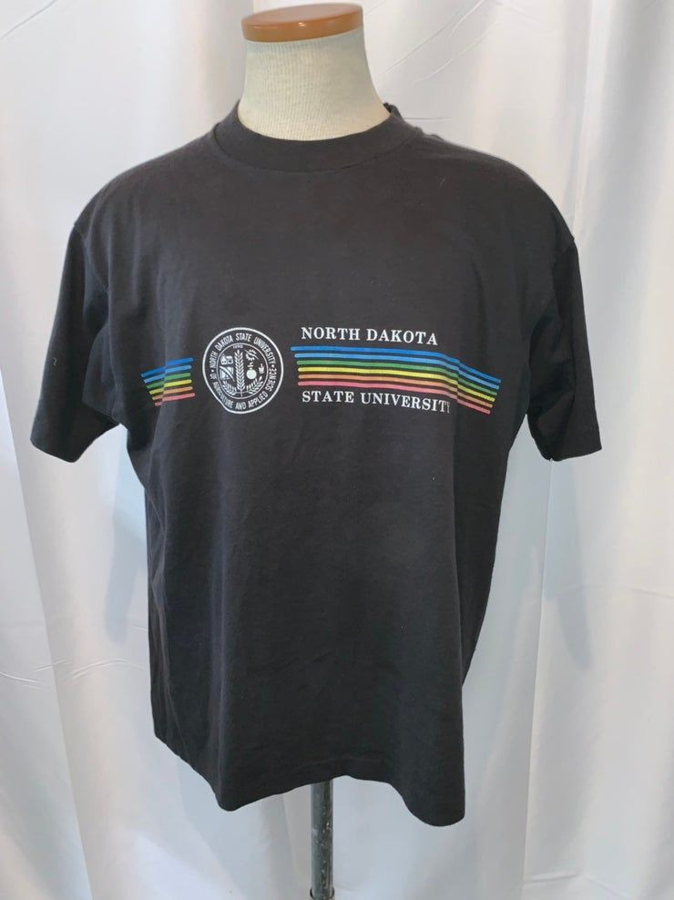 Vintage Black Rainbow North Dakota State University Single Stitch Shirt