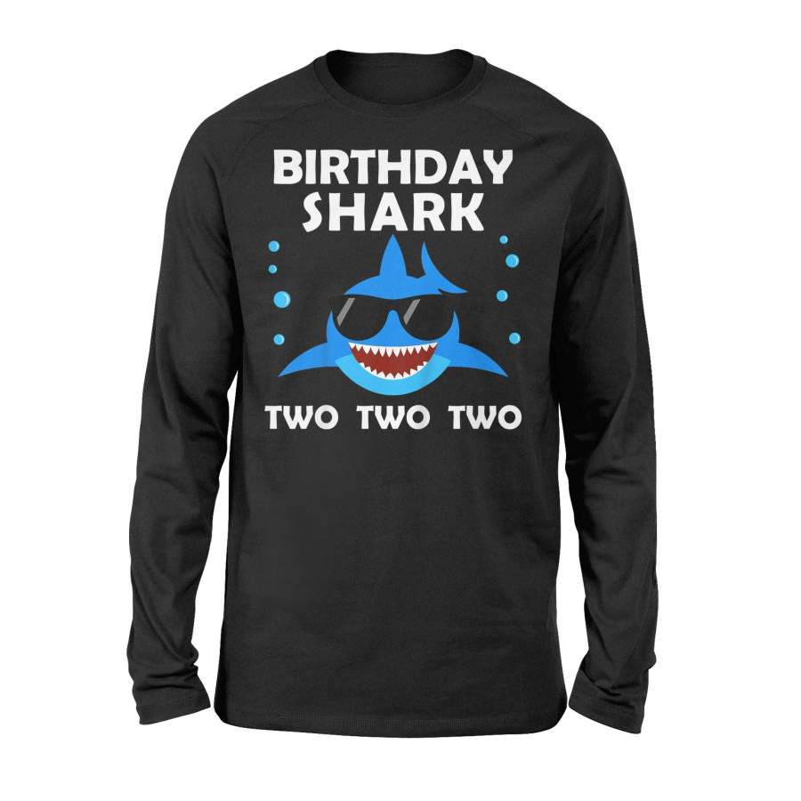 2nd Birthday Gift Kid baby Shark Two Two Two – Standard Long Sleeve