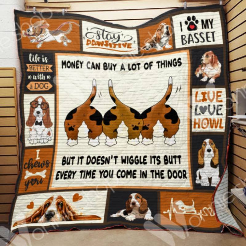 Basset Hound Blanket NOV2002 95O35