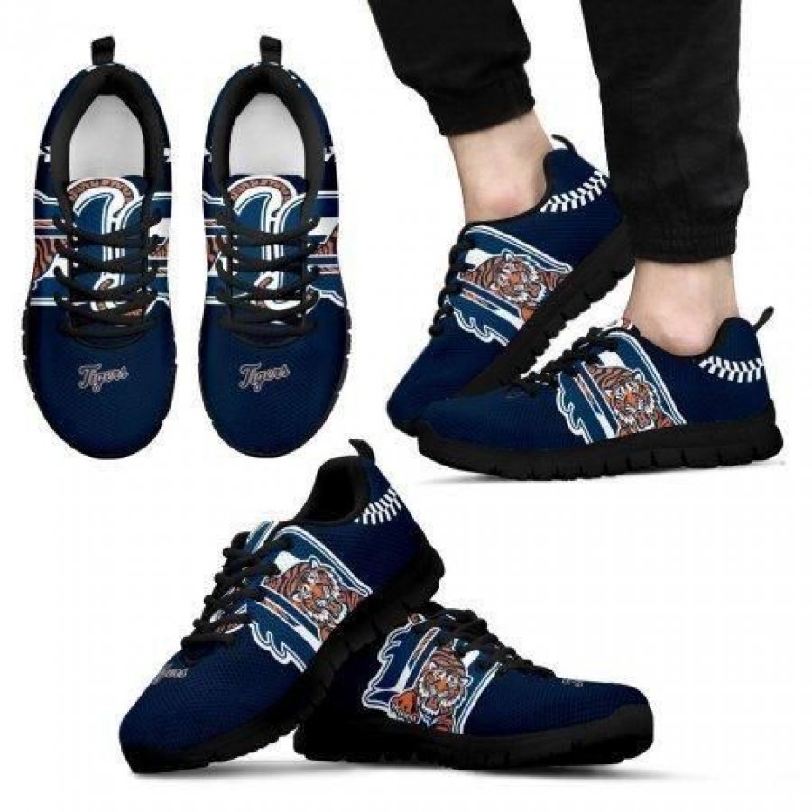 Detroit Tigers Fan Custom Unofficial Running Shoes Sneakers Trainers Ladies Men Kids Gift