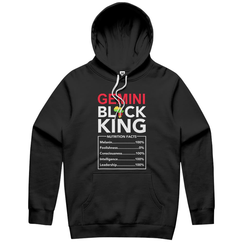 Nutritional Facts Shirt, Nutritional Facts Hoodie, Black King Nutrition Facts Shirt, Gemini Black King Nutritional Facts May June Birthday Hoodie