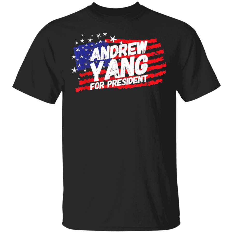 Andrew Yang For President Debate USA Flag Pro Democrat Gift TShirt