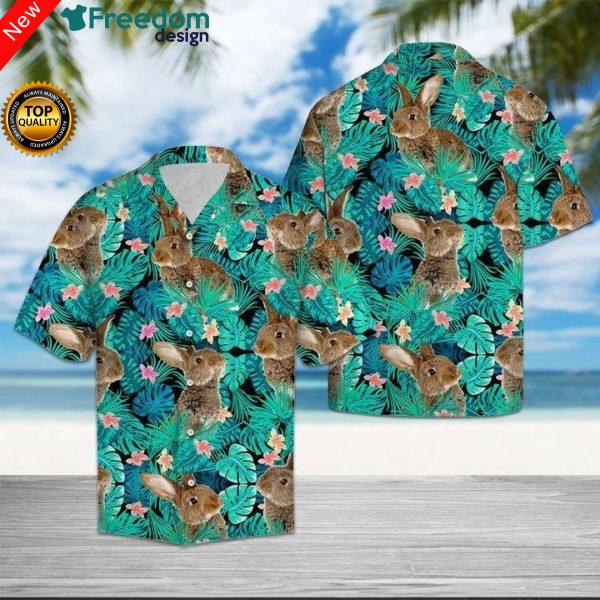 Rabbit Tropical Hawaiian Shirt | Unisex