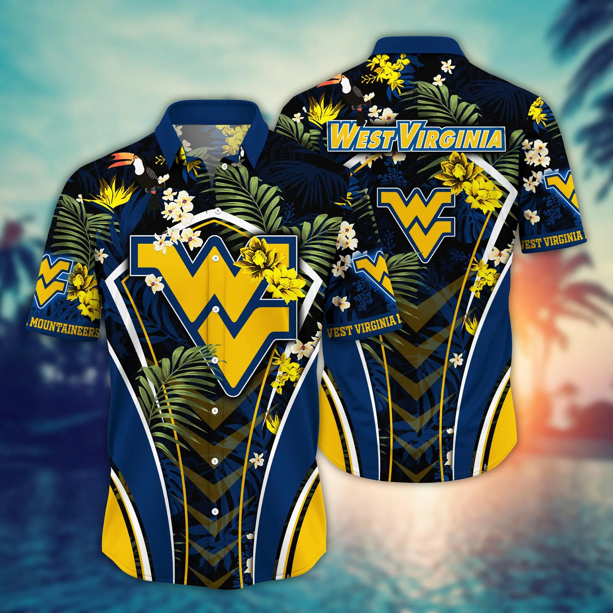 West Virginia Mountaineers NCCA Hawaiian Shirt Popsicles Aloha Shirt