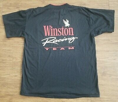 Vintage Winston Racing Team Shirt 1992  Single Stitch Cigarette Made In Usa 2510