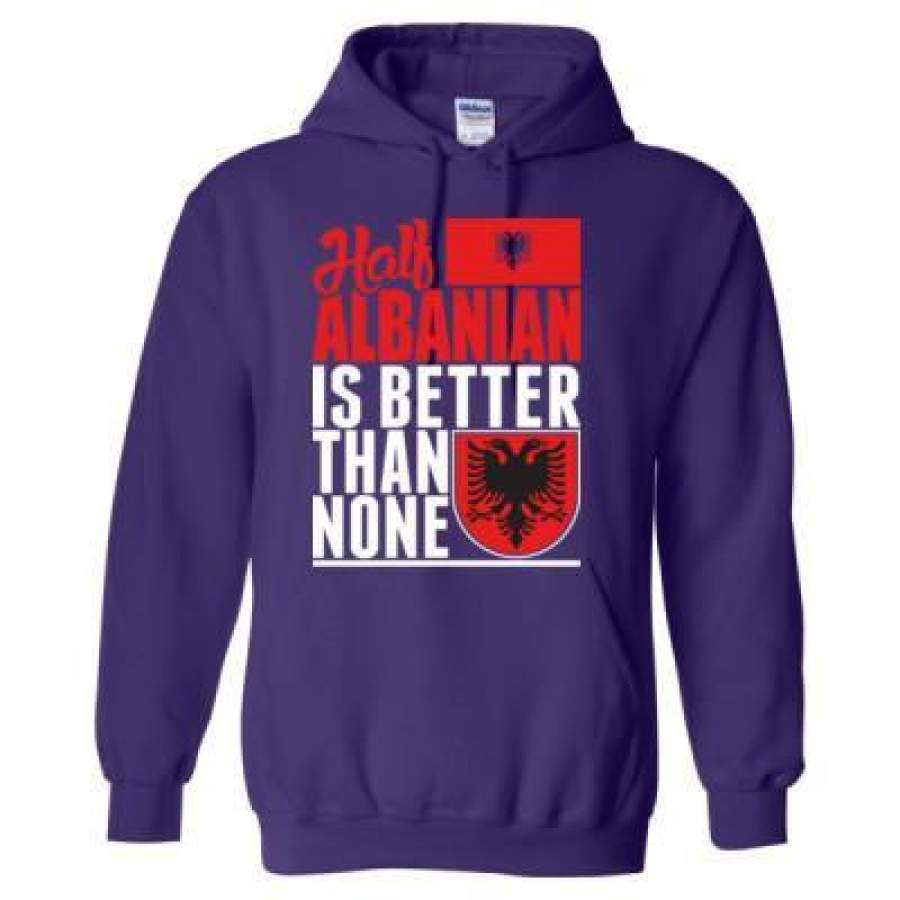 AGR Half Albanian Is Better Than None – Heavy Blend™ Hooded Sweatshirt