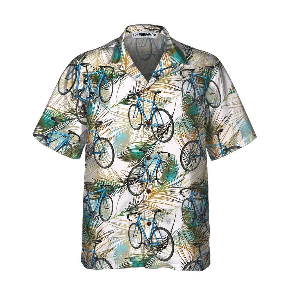 Cycling Feather Hawaii Tropical Bicycle Shirt For Men Best Gift Bikers Ha8964