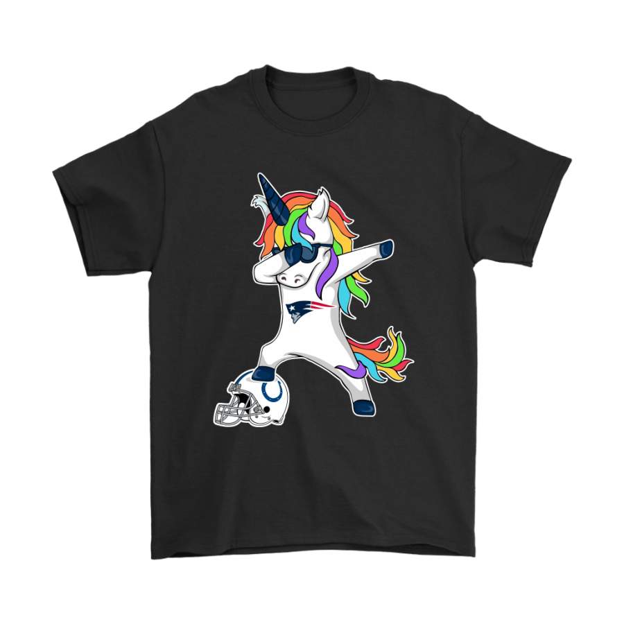 Football Dabbing Unicorn Steps On Helmet New England Patriots Shirts