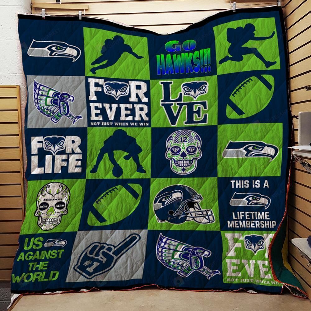 Bc  Seattle Seahawks Quilt Blanket