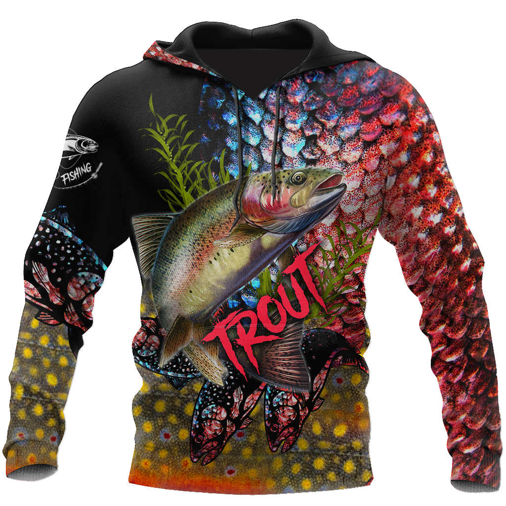 Trout-Salmon Fishing Skin camo shirts for men and women