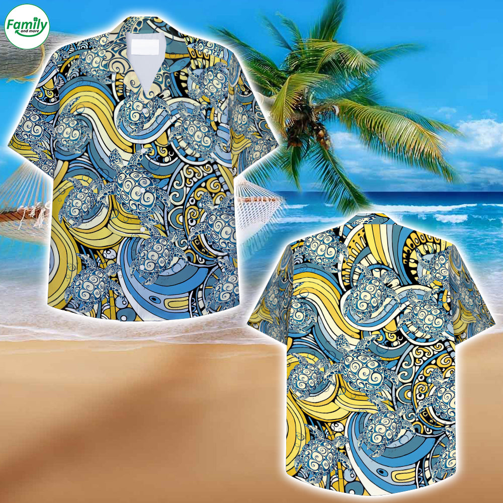 Turtle Blue Hawaiian Shirt – Nk55