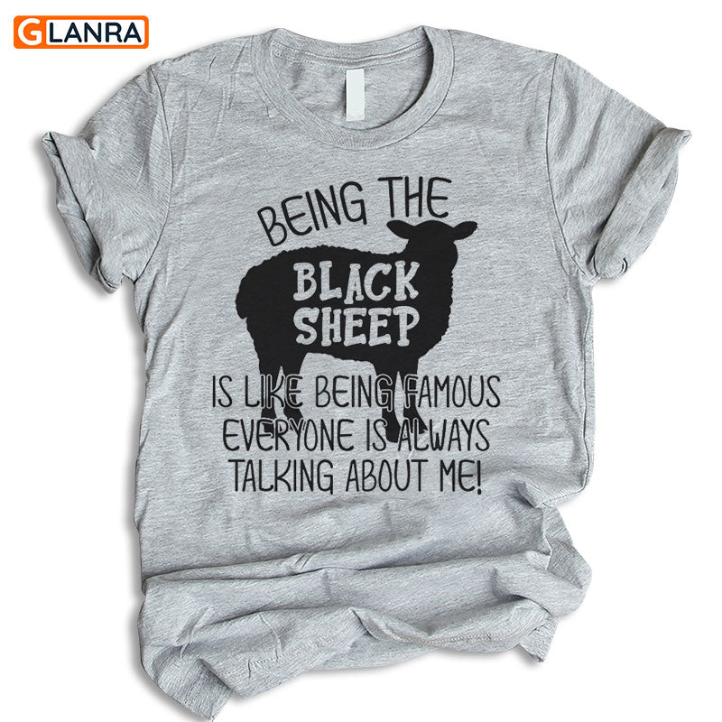 Being The Black Sheep Is Like Being Famous Everyone Shirt, Sheep Hoodie, Sheep Lover Shirt, Sheep Classic T-Shirt, Crazy Sheep, Farm Animals Gift