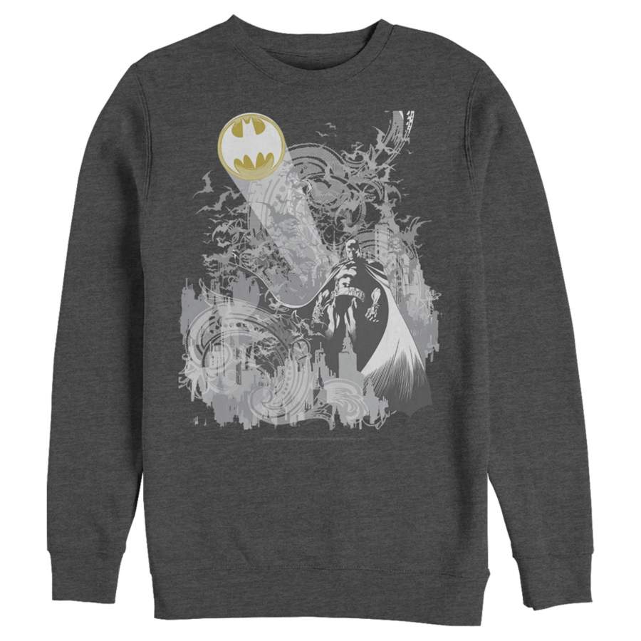 Batman Men’s Signal in the Sky  Sweatshirt