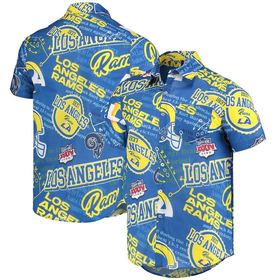 Los Angeles Rams Royal Thematic Hawaii Shirt Ha8072