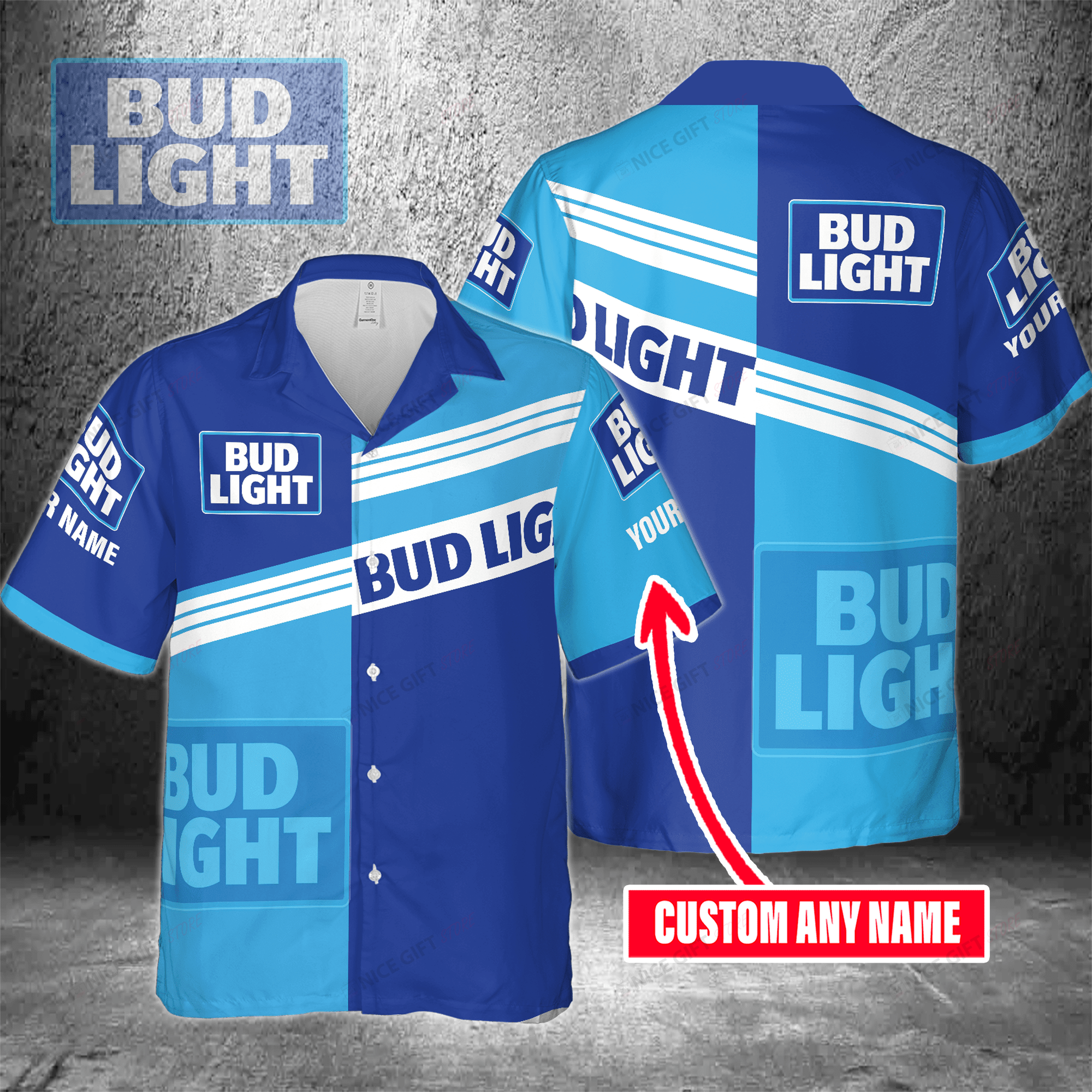 Bud Light Custom Name Hawaiian Shirt 3Hs-T8N2