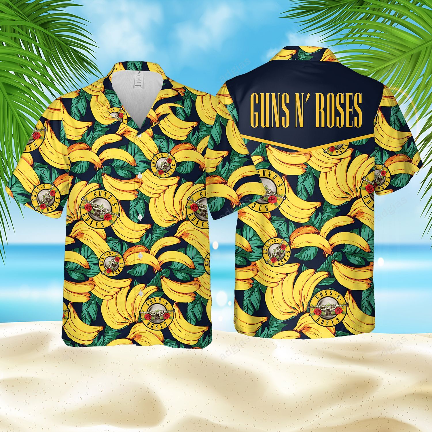 Gnr Banana Pattern Summer Hawaii Beach Outfit Ha56459