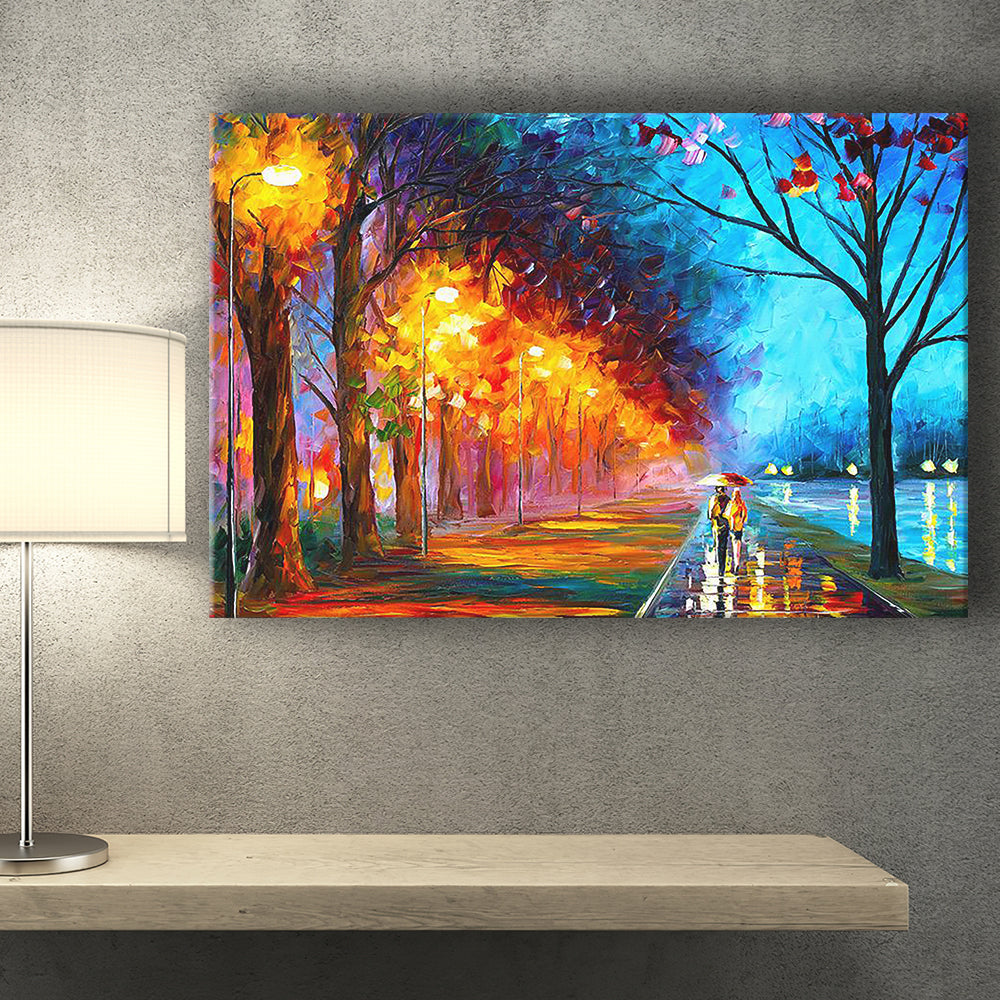 Alley By The Lake Canvas Print – Canvas Painting, Canvas Art, Wall Art, Wall Decor