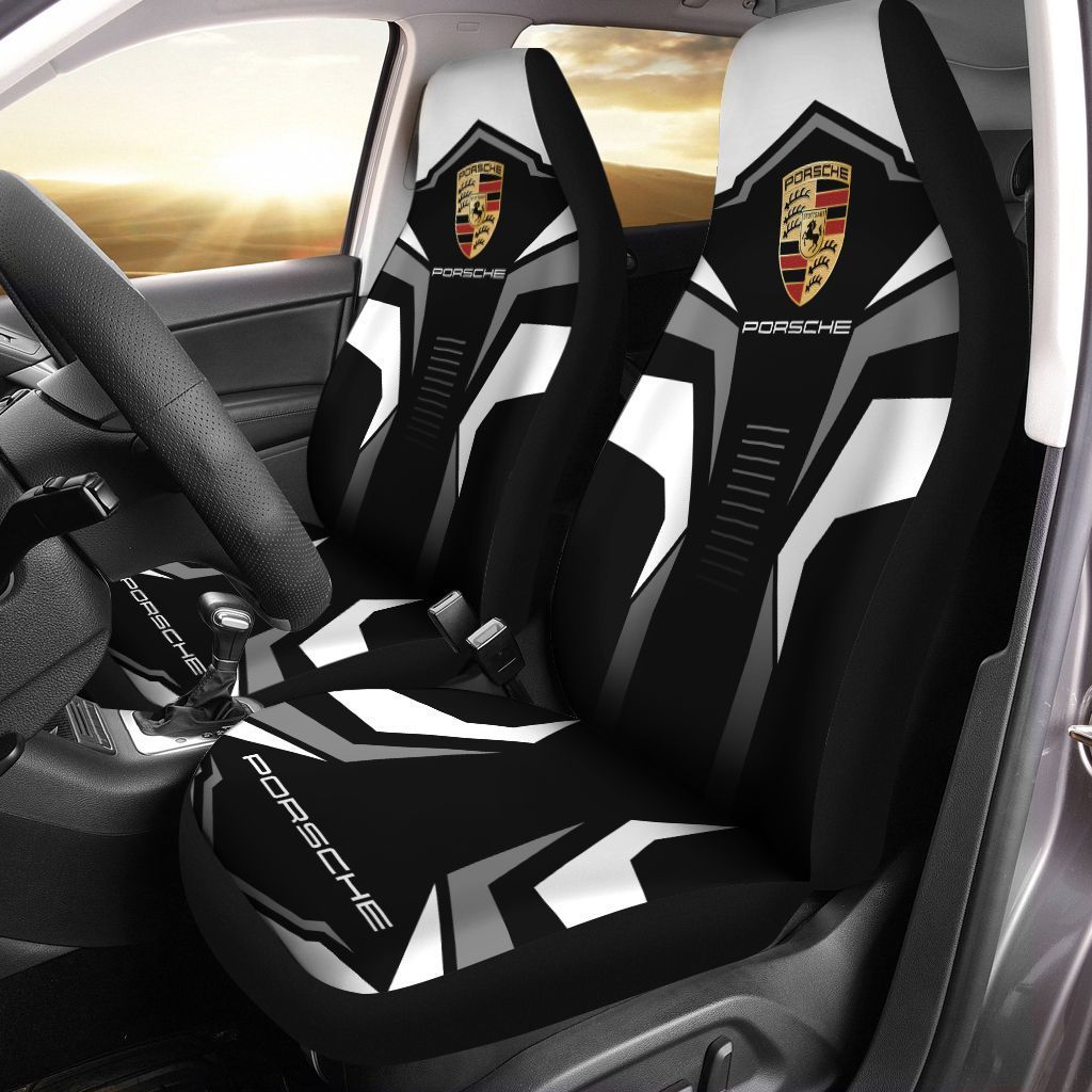 Porsche Tnt-Hl Car Seat Cover (Set Of 2) Ver4 (Grey)