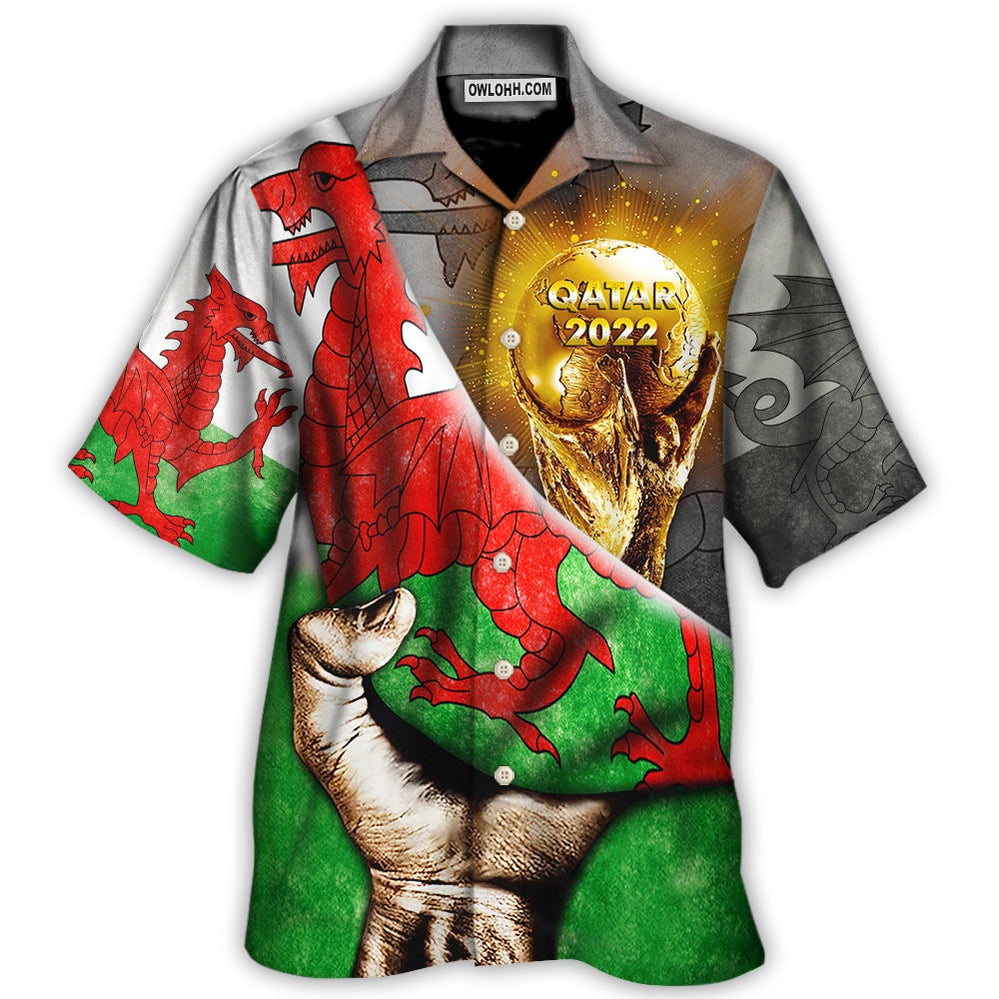 World Cup Qatar 2022 Wales Will Be The Champion – Hawaiian Shirt  – Owl Ohh