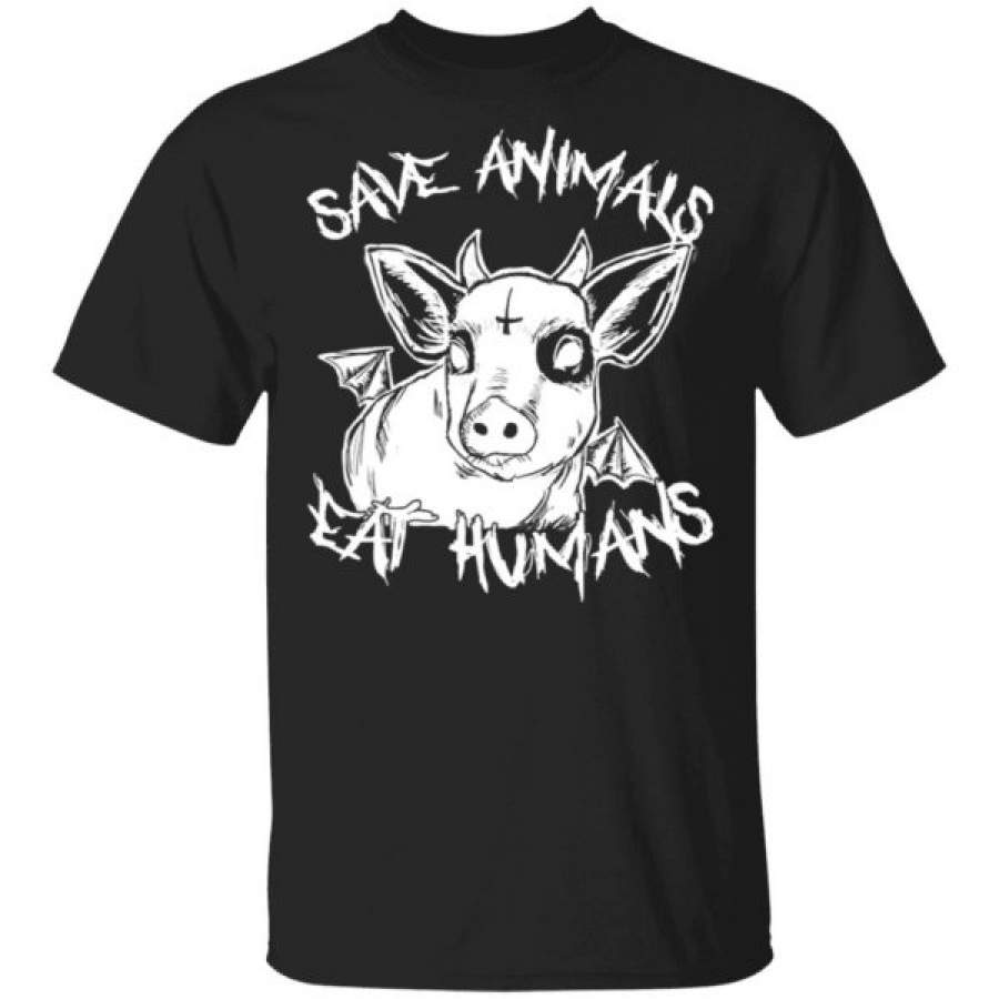 Save Animals Eat Humans Satan Lovers Shirts