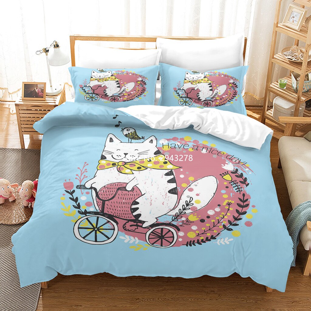 Cartoon Rabbit And Other Patterns Of 3D Bedding Printing Home Textile  Covers And Pillowcases  Bedroom Decoration Duvet Covers