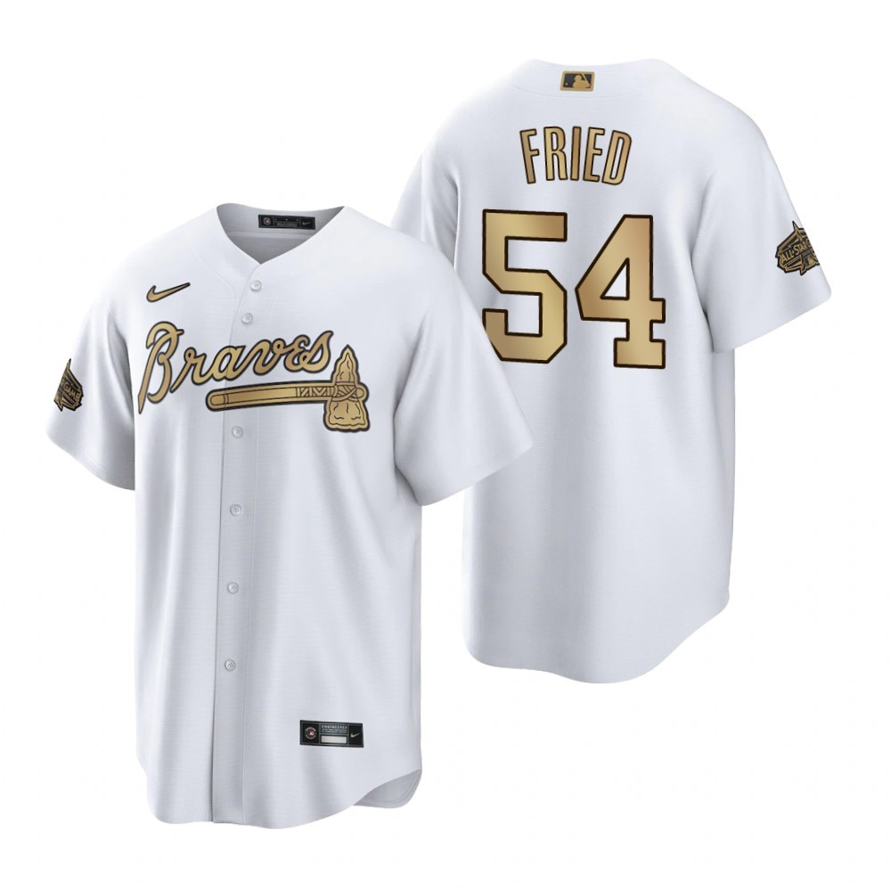 Atlanta Braves Jersey, Max Fried White 2022-23 All-Star Game Jersey