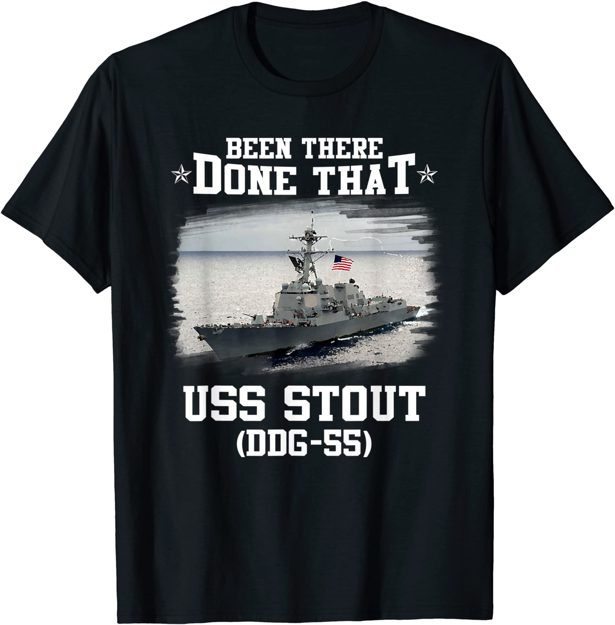 USS Stout DDG-55 Destroyer Class Veterans Day Father Day T-Shirt