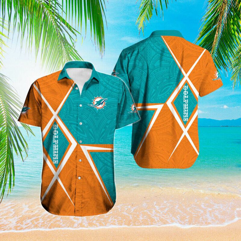 Miami Dolphins Hawaiian Shirts Men Button