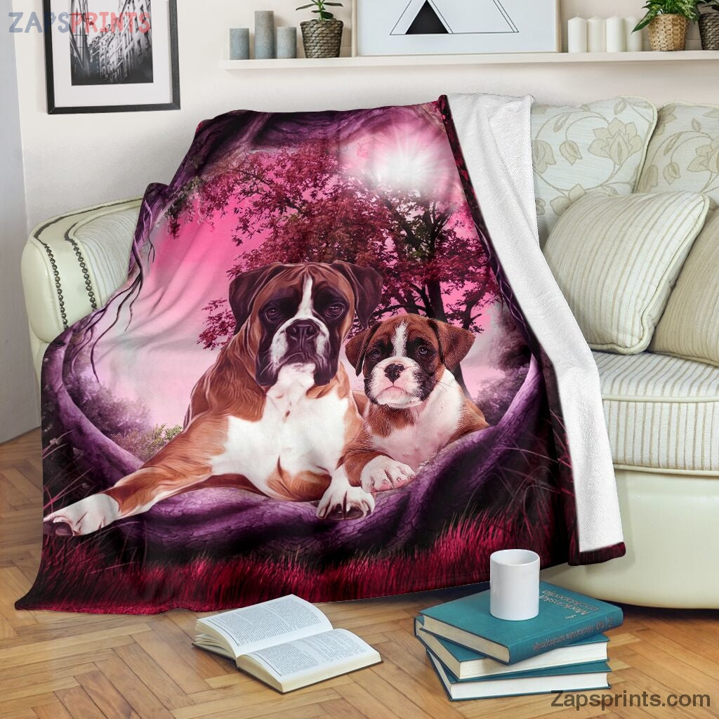 Boxer Dog Secret Garden Blanket – Cool Gift Ideas