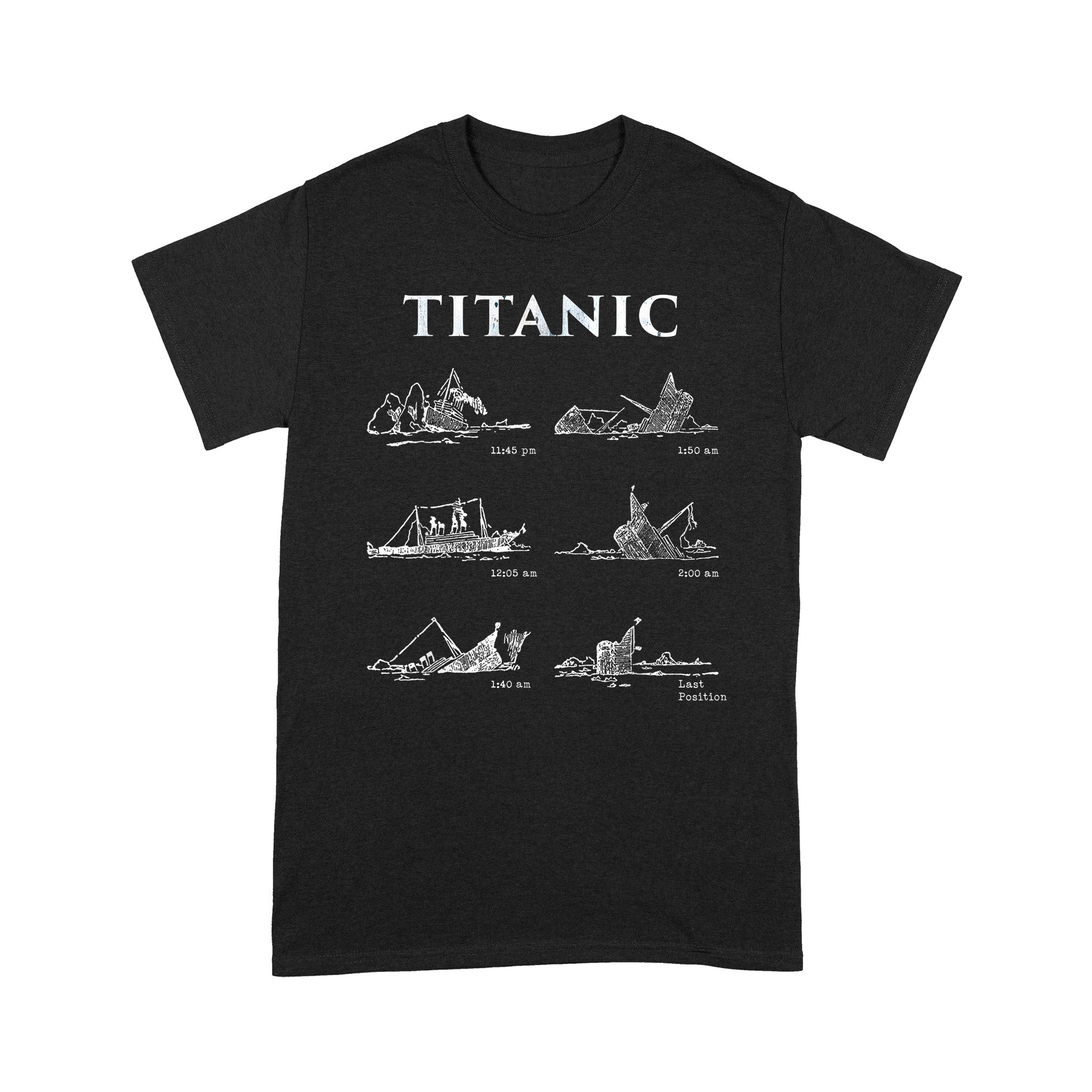 Titanic Movie Sinking Gift Vintage Memorabilia Standard Tshirt