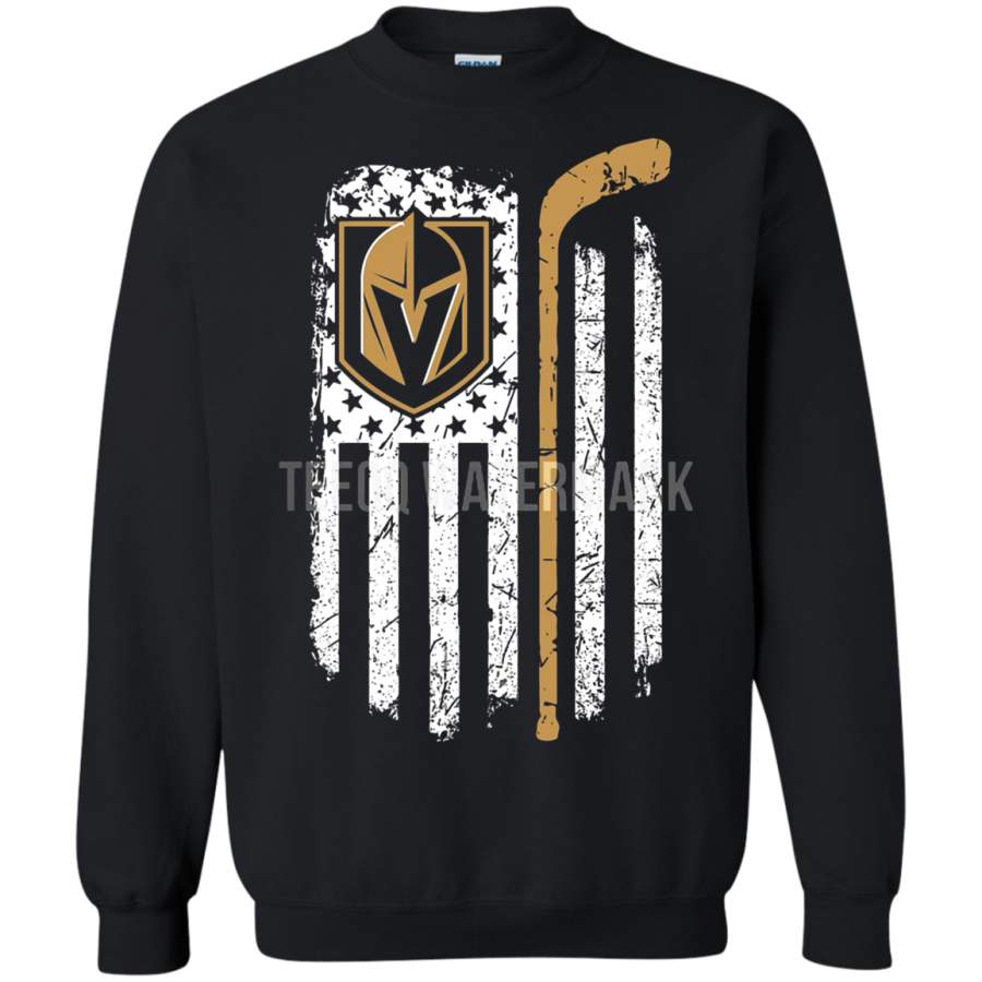 AGR American Vegas Golden Knights Flag With Hockey Stick Sweatshirt