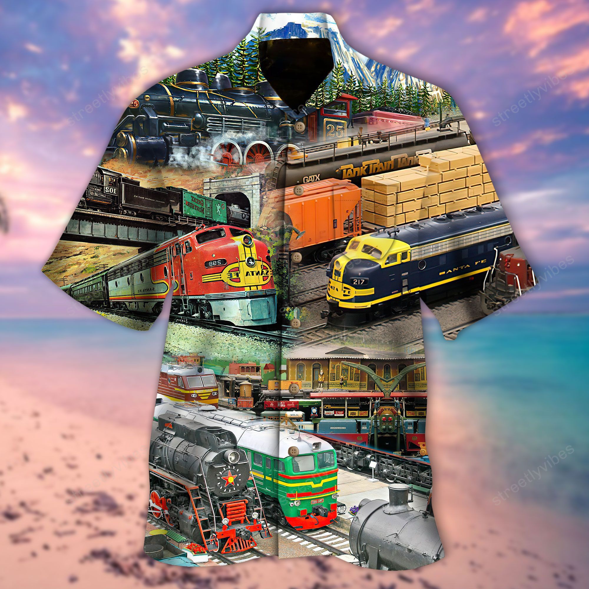 Never Too Old To Play With Train Hawaii Shirt Re Ha105982