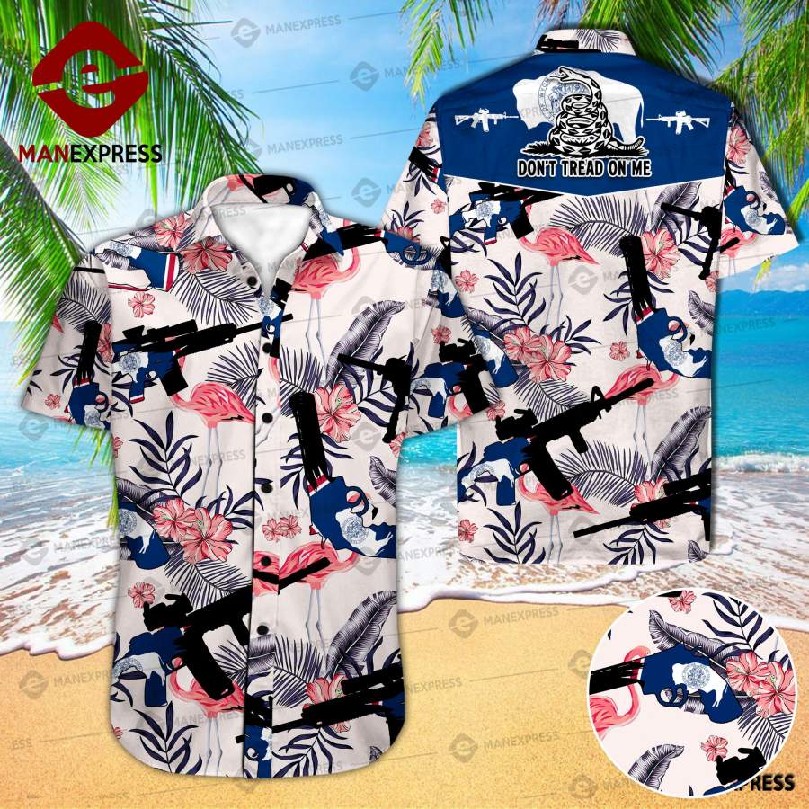 Wyoming United Patriot Three Percenter Hawaiian Shirt Bok Ha49682