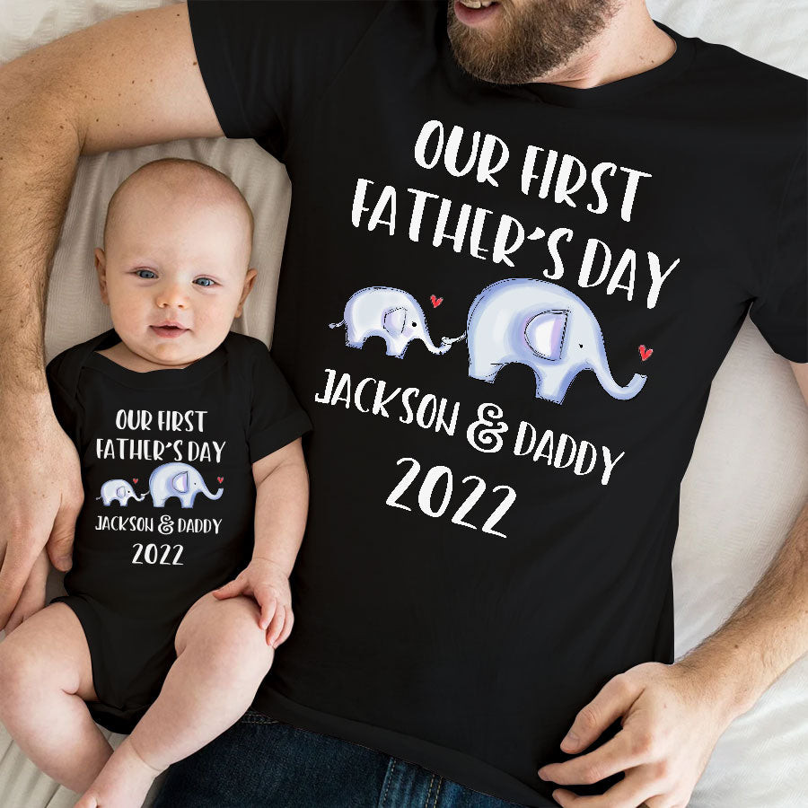 Our First Father’S Day 2022 Elephant Shirt