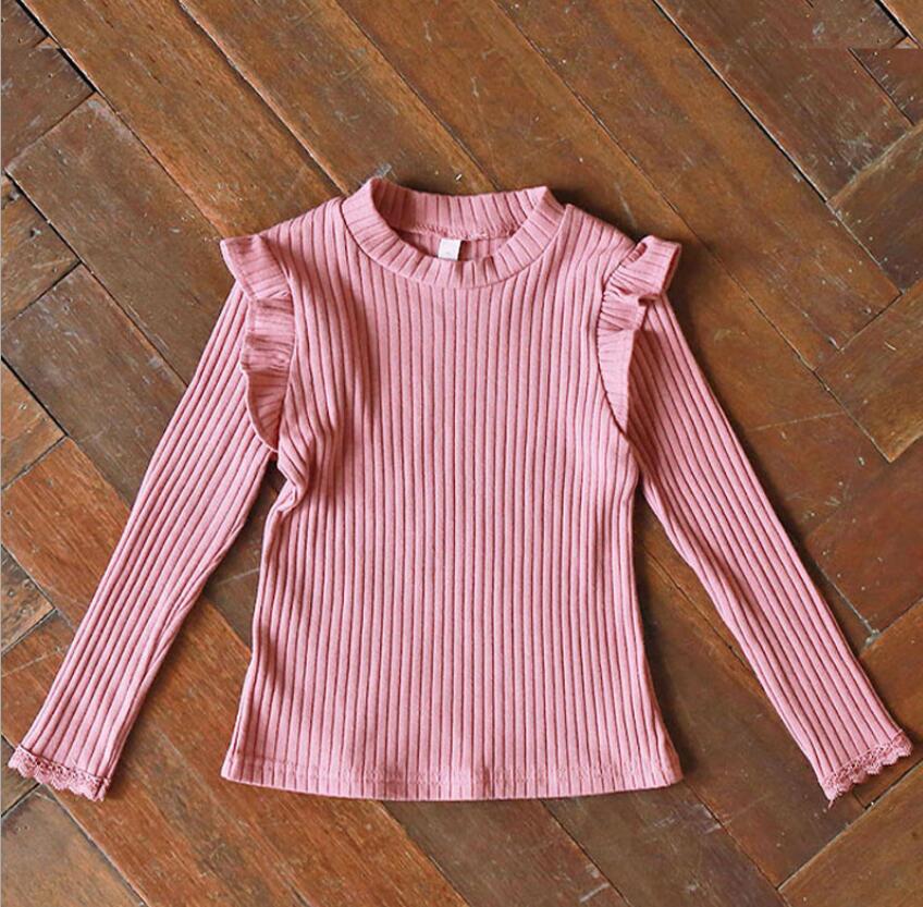 Baby Girls Knitted Sweater 2020 Winter And Autumn Long Sleeve Warm Half High Collar Cute Kids Sweater alx