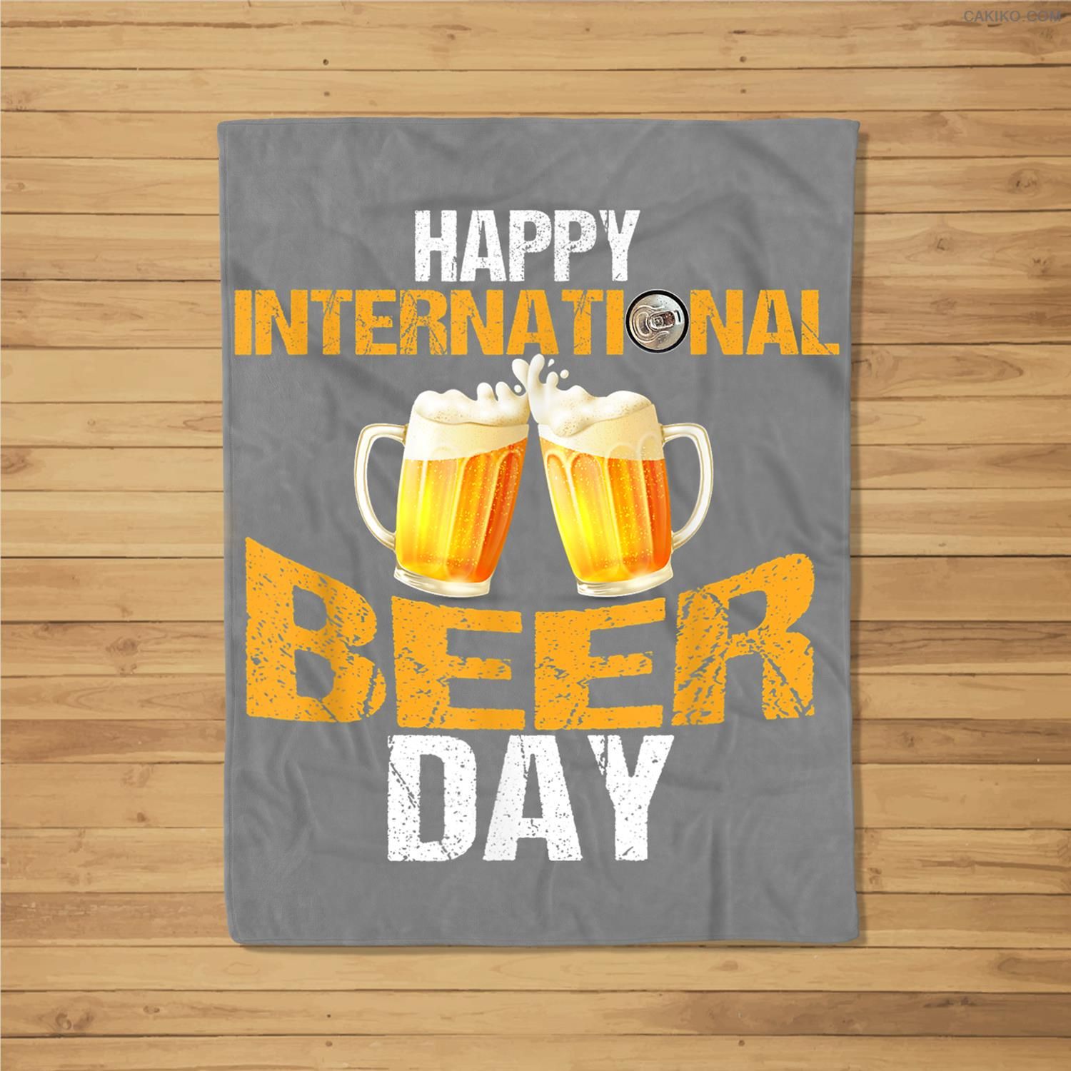 Happy International Beer Day – Funny Beer Drinking Love Fleece Blanket