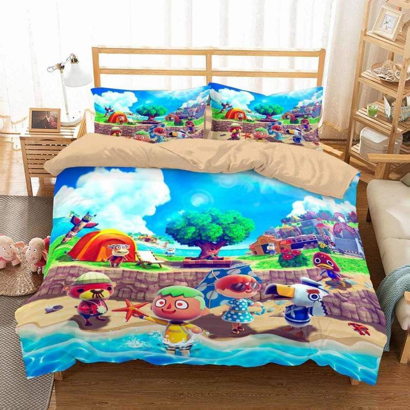 3D Customize Animal Crossing Bedding Set Duvet Cover Set Bedroom Set Bedlinen