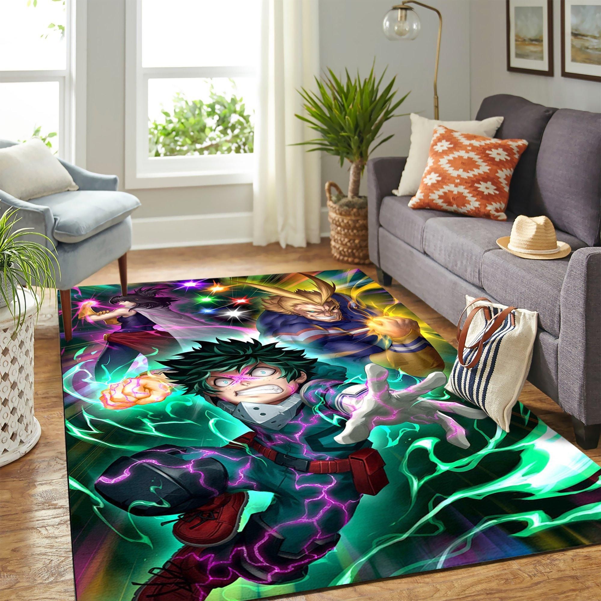 My Hero Academia Anime Area Rug Geeky Carpet – Home Decor – Bedroom Living Room Décor