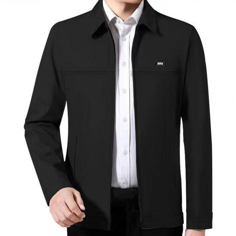 Spring Coat Casual Loose Lapel Leisure Men Coat Men Jacket for Work alx