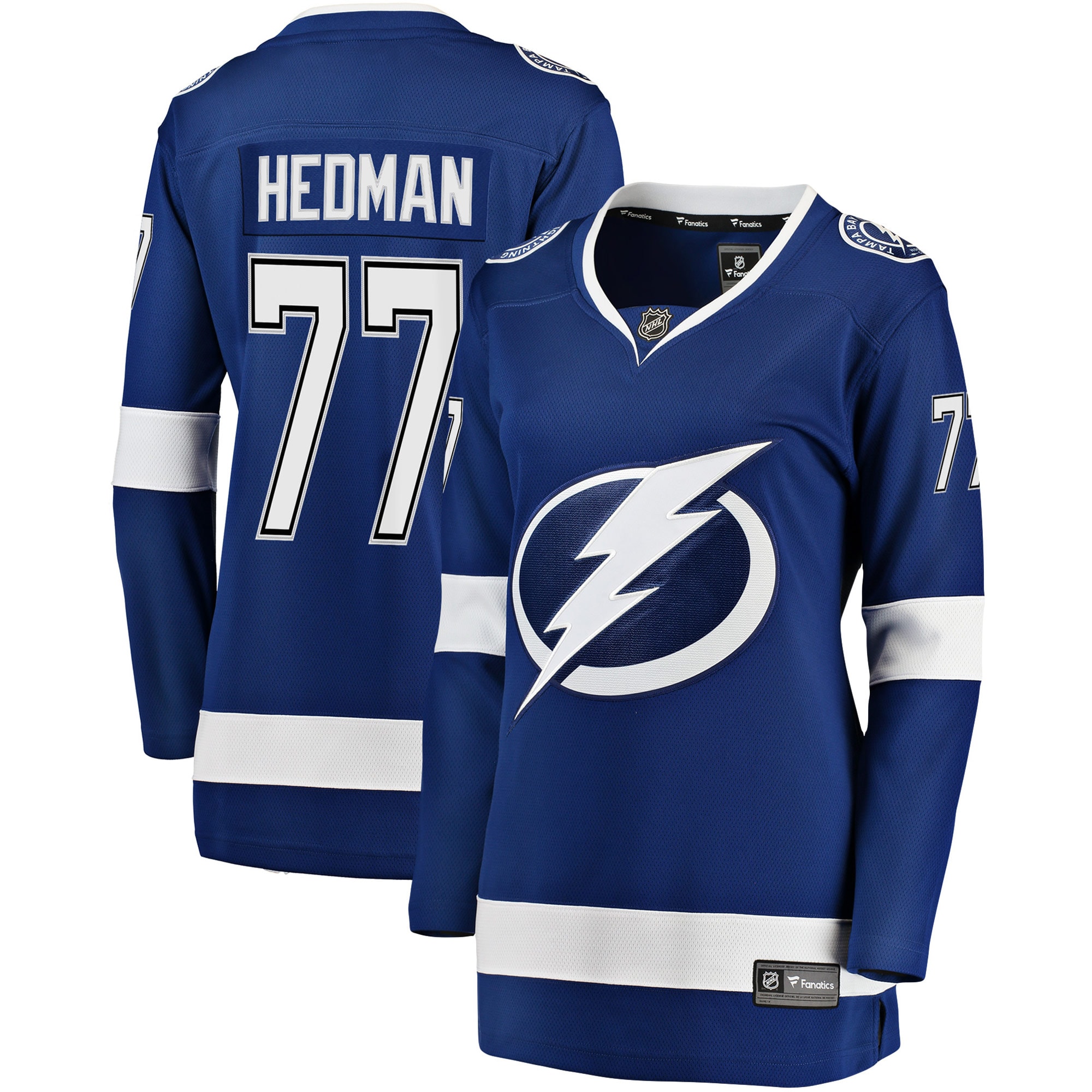 Women's Tampa Bay Lightning Victor Hedman Blue Premier Breakaway Player Jersey