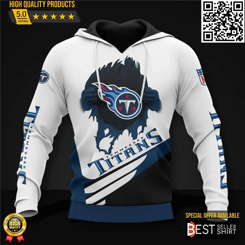 Tennessee Titans Logo 3D Hoodie Football Jersey 3D Cool Graphic