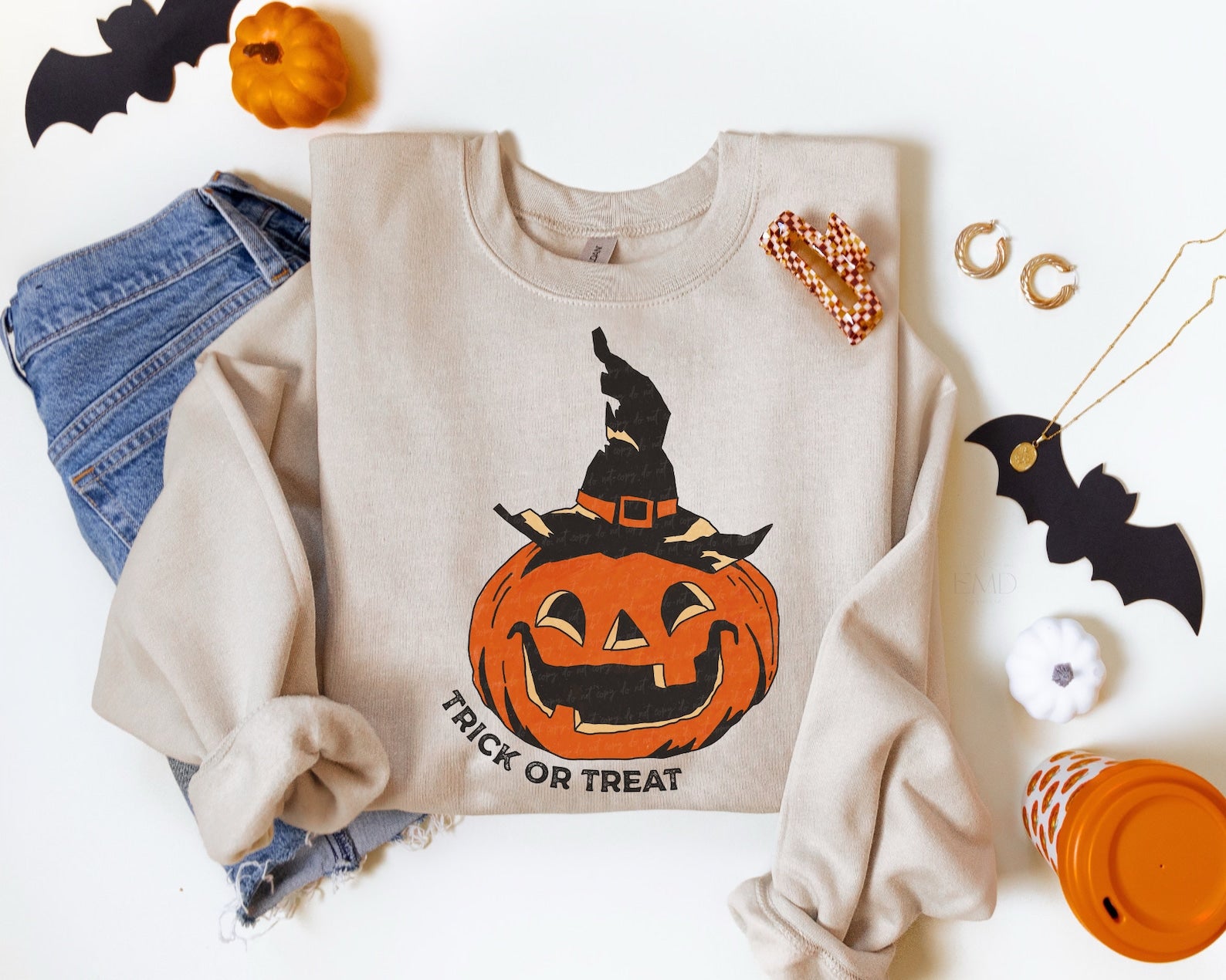 Vintage Halloween 2D Crewneck Sweatshirt All Over Print Sweatshirt For Women Sweatshirt For Men Sws1293