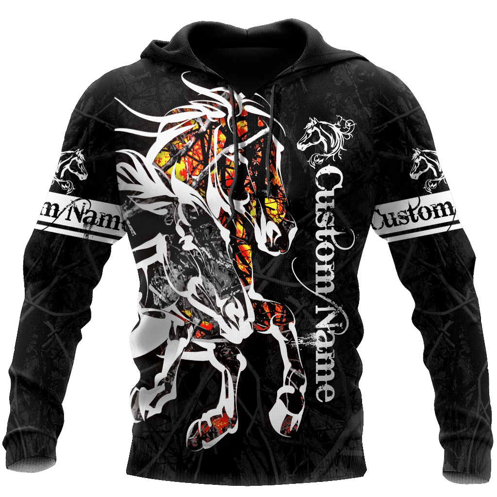 Personalized Name Horse 3D All Over Printed Hoodie For Men And Women